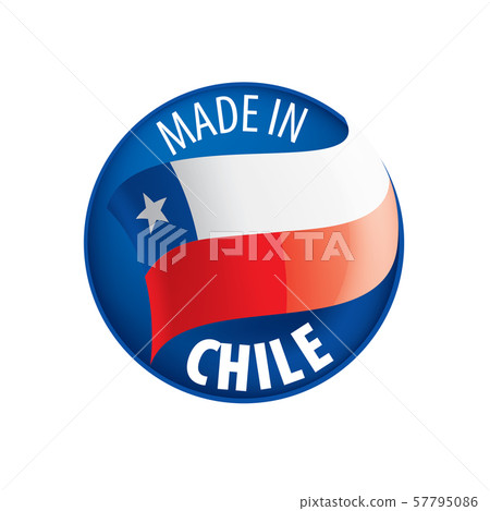 Chile flag, vector illustration on a white background. Chile flag, vector illustration on a white background. 57795086