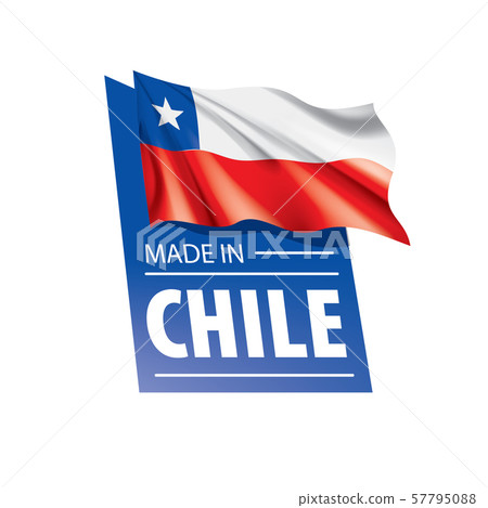 Chile flag, vector illustration on a white background. Chile flag, vector illustration on a white background. 57795088