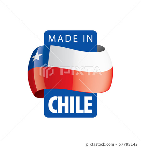 Chile flag, vector illustration on a white background. Chile flag, vector illustration on a white background. 57795142