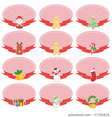 Christmas card set (ribbon) 57795629