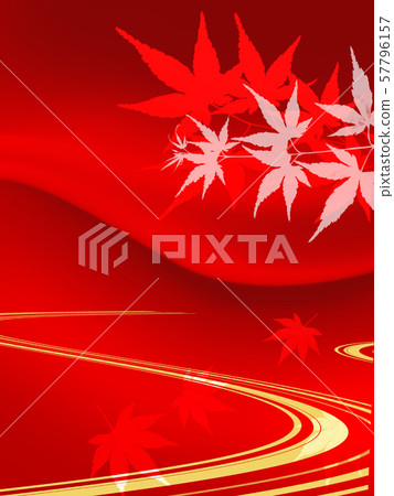 Autumn leaves Japanese style Autumn Japanese pattern Japanese style frame Japanese style background checkered pattern Autumn leaves Japanese style Autumn Japanese pattern Japanese style frame Japanese style background checkered pattern 57796157