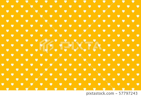 white hearts seamless pattern orange background - illustration white hearts seamless pattern orange background - illustration 57797243