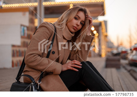 Pretty attractive young blonde woman Pretty attractive young blonde woman 57798735