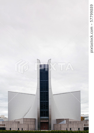 Tokyo St. Mary Cathedral Church modern entrance 57799889