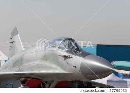 An empty cabin of the jet fighter - side view An empty cabin of the jet fighter - side view 57799983