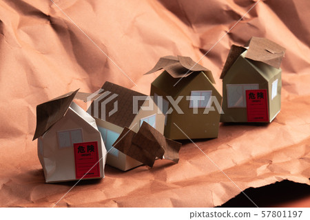 Disaster image paper craft Disaster image paper craft 57801197