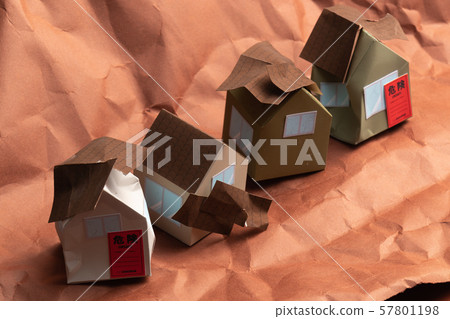 Disaster image paper craft Disaster image paper craft 57801198