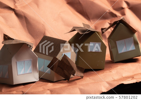 Disaster image paper craft Disaster image paper craft 57801202