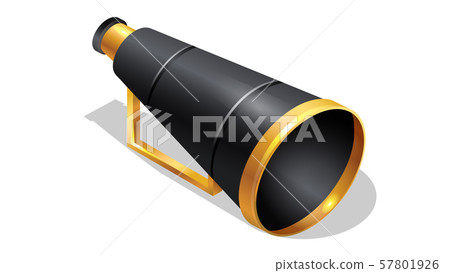 Cinema director loudspeaker isometric icon 57801926