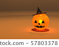 Jack O Lantern Halloween left swing 57803378