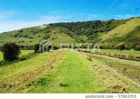 Walk along Cuckmere river, Sussex 57803701