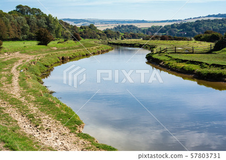 Walk along Cuckmere river, Sussex 57803731