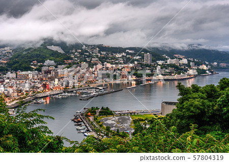Atami night view and harbor 57804319