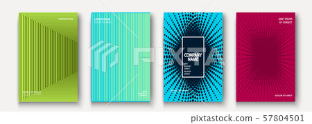 Minimalist modern cover collection design. Dynamic 57804501