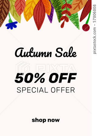 Autumn sale banner Autumn sale banner 57806808