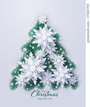 Merry Christmas and Happy New Year background 57807705