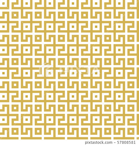 Abstract seamless maze pattern. Geometric golden 57808581