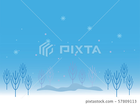 Christmas holiday pine trees blue sky with snow vector graphic Christmas holiday pine trees blue sky with snow vector graphic 57809113