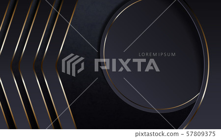 Abstract dark elegant textural background with a round frame and arrows with a gold border Abstract dark elegant textural background with a round frame and arrows with a gold border 57809375