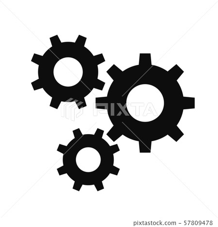 Gear factory manufacture icon 57809478