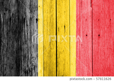 National flag of country Belgium 57811626