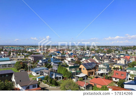 Nanporo townscape seen from Nanporo Bureau Nanporo townscape seen from Nanporo Bureau 57814266