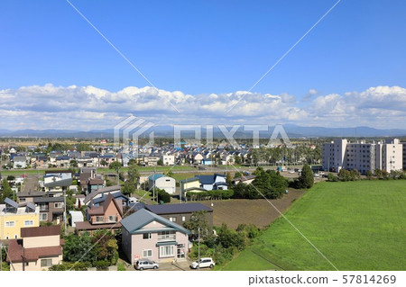 Nanporo townscape seen from Nanporo Bureau 57814269