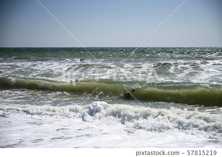 Russia, Crimea, a storm on the Black Sea in Russia, Crimea, a storm on the Black Sea in 57815219