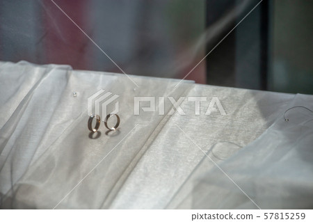 Wedding rings on the bridal veil Wedding rings on the bridal veil 57815259