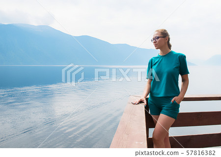 Teletskoye lake in Altai mountains Teletskoye lake in Altai mountains 57816382