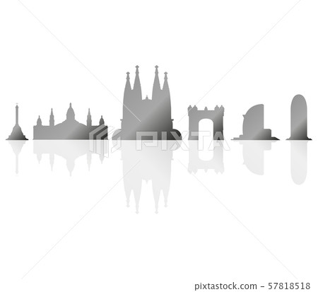 barcelona skyline barcelona skyline 57818518