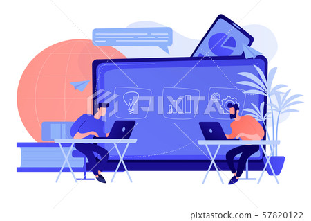 Digital learning concept vector illustration. 57820122