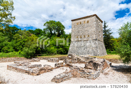Ruins of the ancient town of Butrint in Albania Ruins of the ancient town of Butrint in Albania 57820430