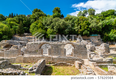 Ruins of the ancient town of Butrint in Albania Ruins of the ancient town of Butrint in Albania 57820564