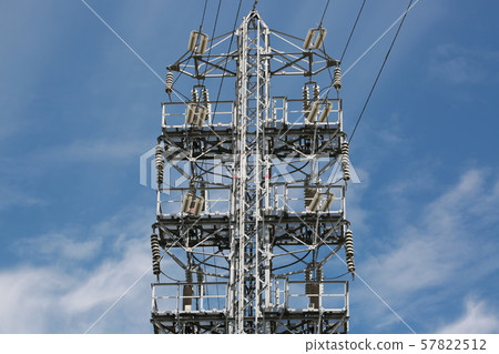 Steel tower and high autumn sky Steel tower and high autumn sky 57822512