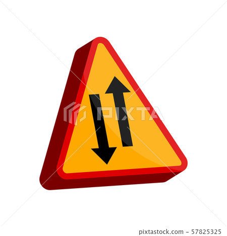 Isolated 3D traffic signal 57825325