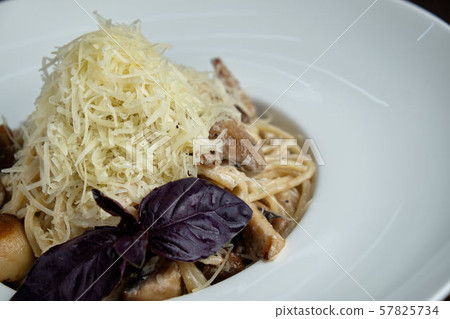 Pasta with mushrooms. catering menu 57825734