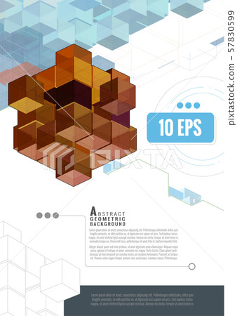 Geometric graphic template layout with space BG 57830599