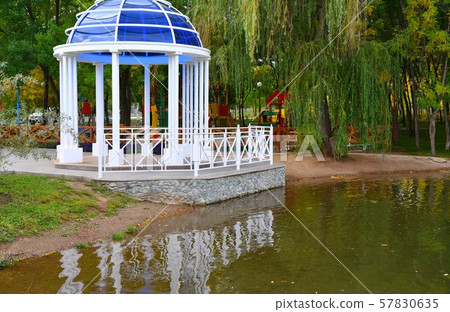 Rotunda on the shore of the pond Rotunda on the shore of the pond 57830635