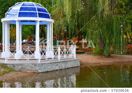 Rotunda on the shore of the pond Rotunda on the shore of the pond 57830636