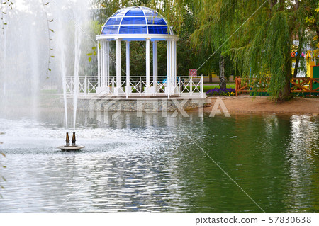 Rotunda on the shore of the pond Rotunda on the shore of the pond 57830638