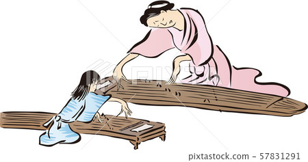 88 Ukiyoe townspeople 88 Ukiyoe townspeople 57831291