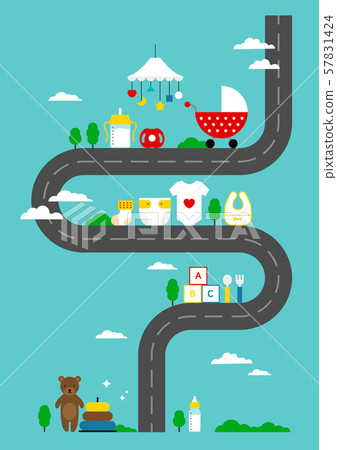 Flat Vector Illustrations-Baby Supplies 57831424
