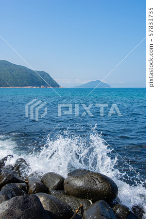 Sea seen from the coast Sea seen from the coast 57831735