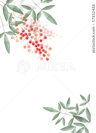 Southern sky background frame watercolor illustration 57832488