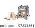 Folding wood stove and firewood 57833861