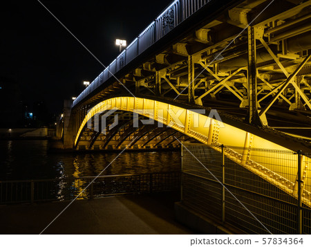 Kuramae Bridge night view 57834364