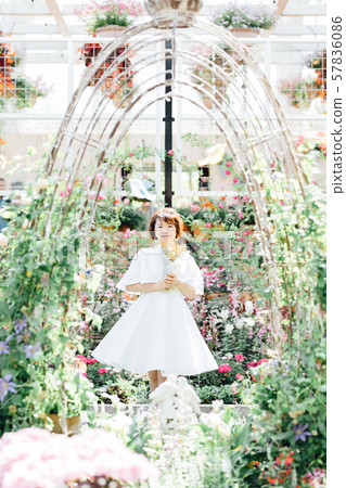 Female garden wedding Female garden wedding 57836086