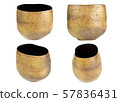 Decorative ceramic vases isolated on white 57836431
