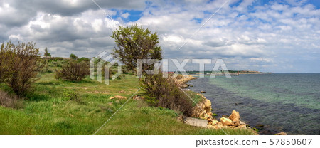 Shore of the Black Sea in Odessa region in Ukraine 57850607